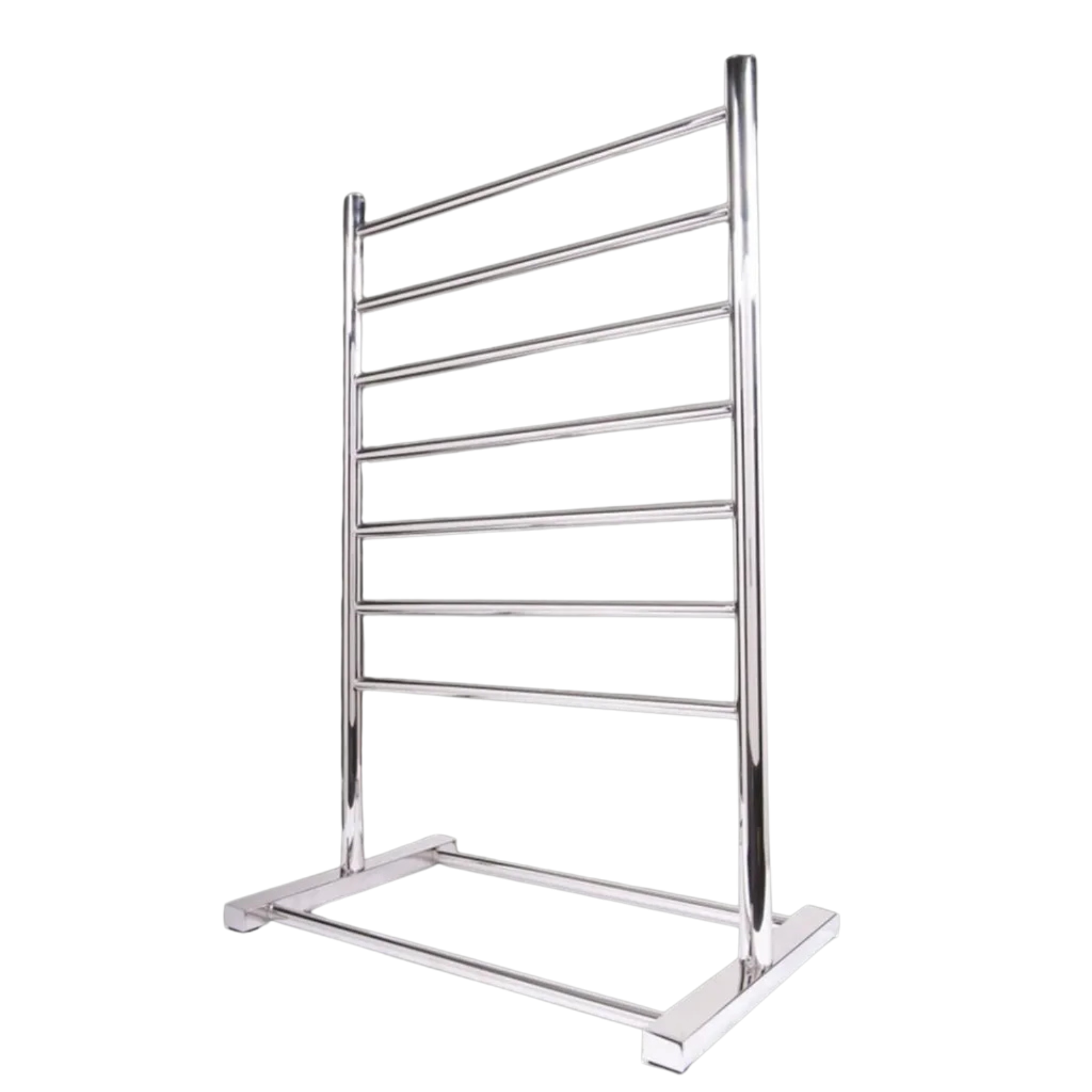 Hotwire Free standing Heated Towel Rail 7 Bars Chrome