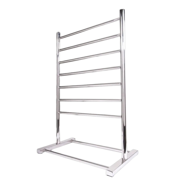 Hotwire Free standing Heated Towel Rail 7 Bars Chrome