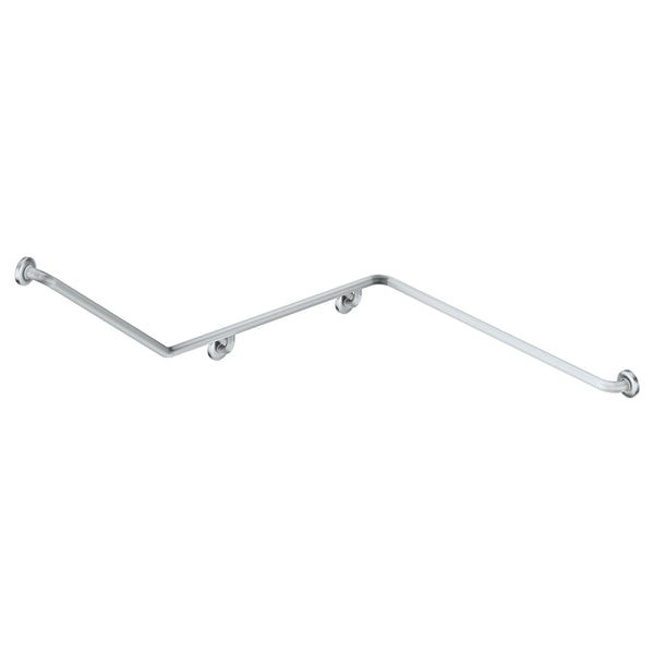 Fienza 140° Accessible Right-Hand Grab Rail, Stainless Steel