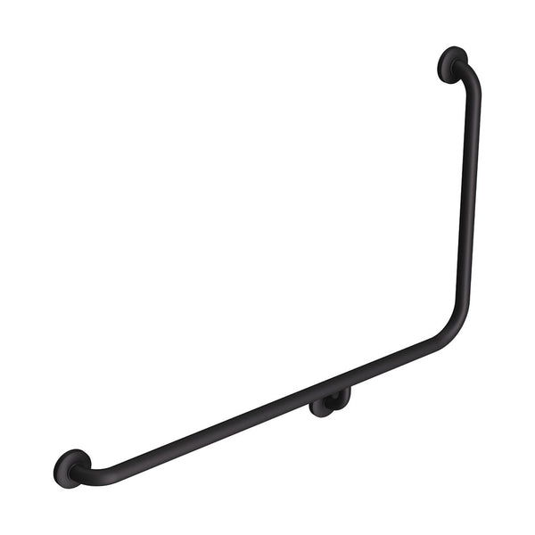 Fienza 90° Accessible Care Left-Hand Grab Rail - Matte Black