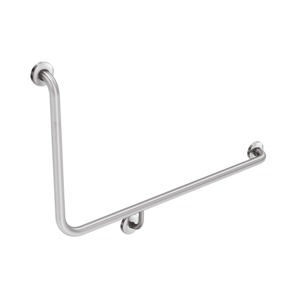 Fienza 90° Accessible Care Right-Hand Grab Rail, Stainless Steel