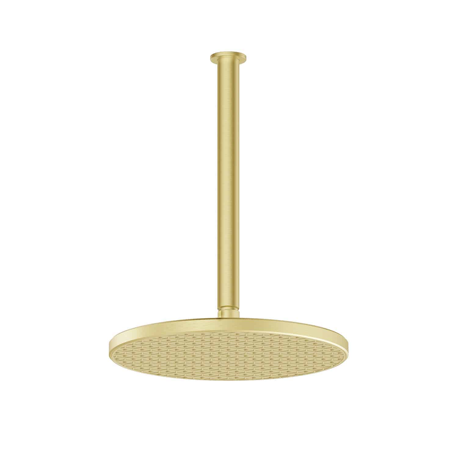 Greens Glide RainBoost Ceiling Shower Brushed Brass