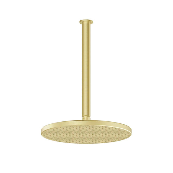 Greens Glide RainBoost Ceiling Shower Brushed Brass