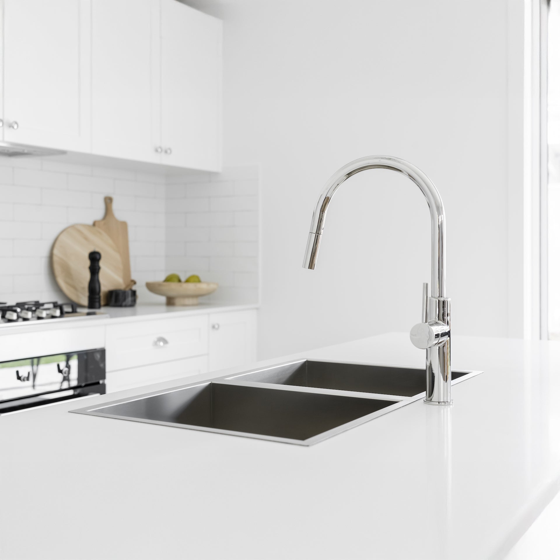 Linsol Halo Pull Out Sink Mixer - Chrome