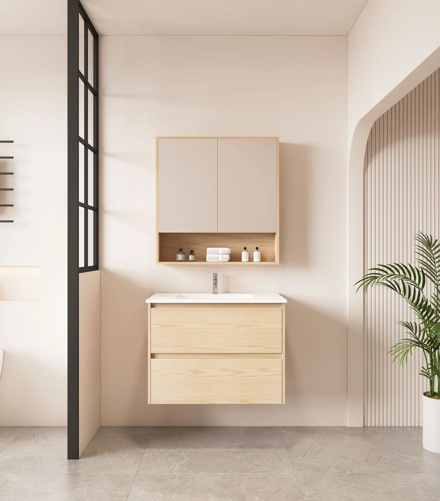 Hera 750mm Wall-Hung Vanity Tasmanian Oak