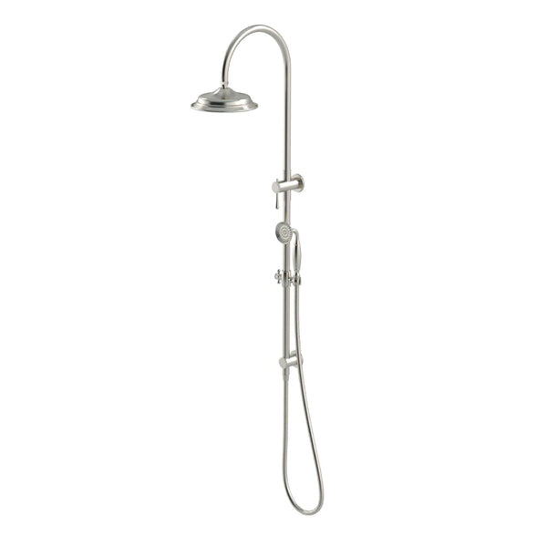 Meir Harrington Combination Shower Rail Brushed Nickel