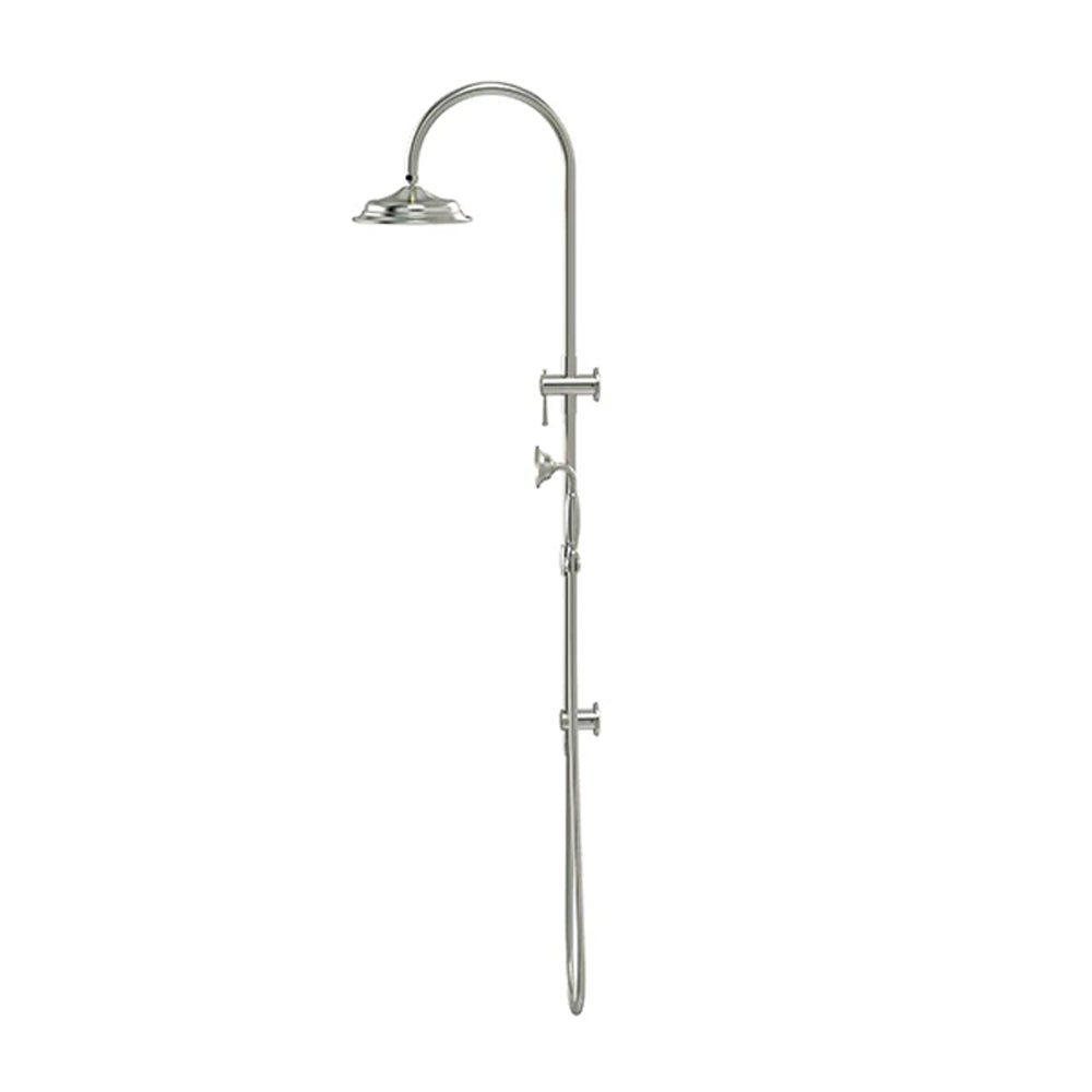 Meir Harrington Combination Shower Rail Brushed Nickel