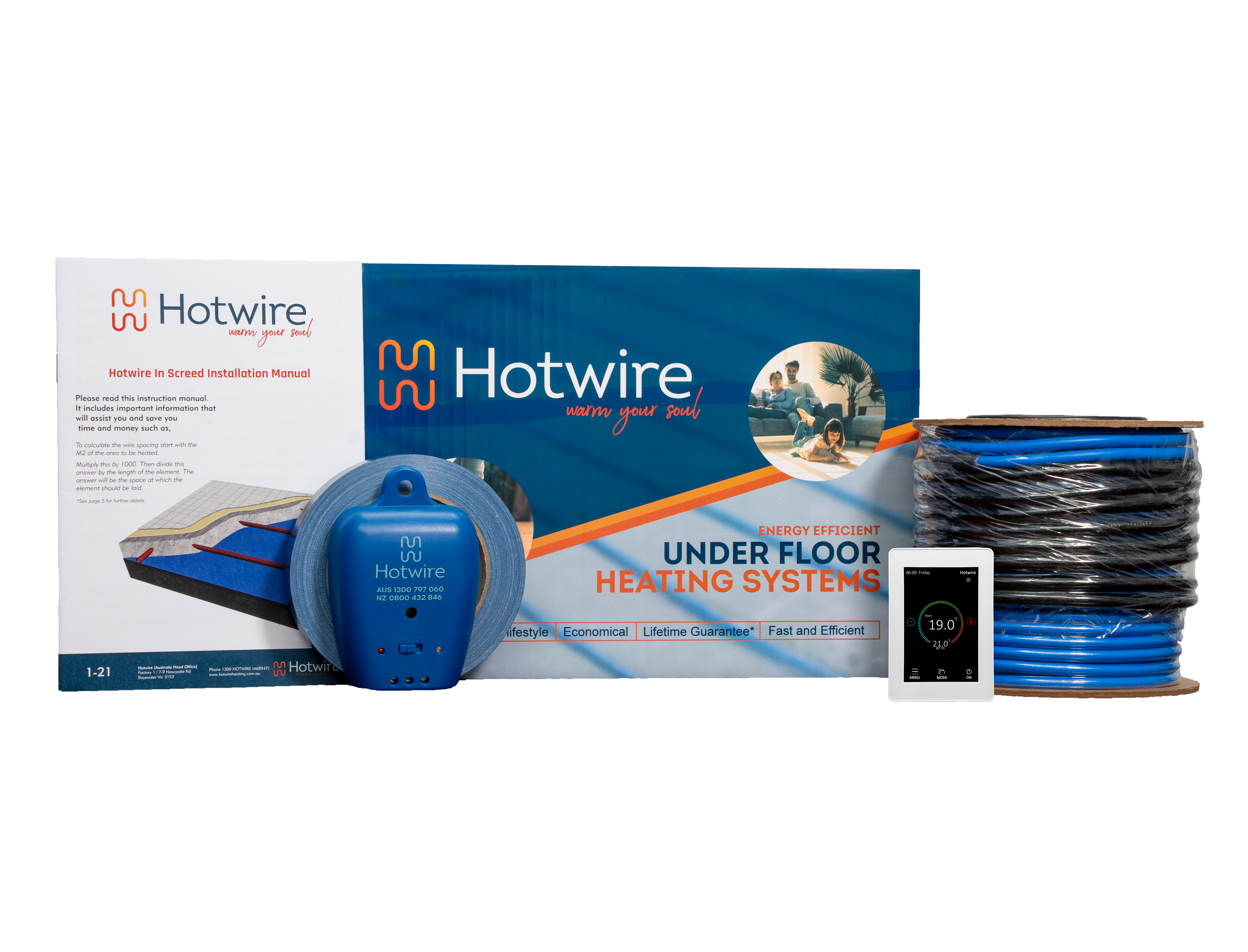 Hotwire In Screed Heating System 750 Watts 4.3-5.4m2