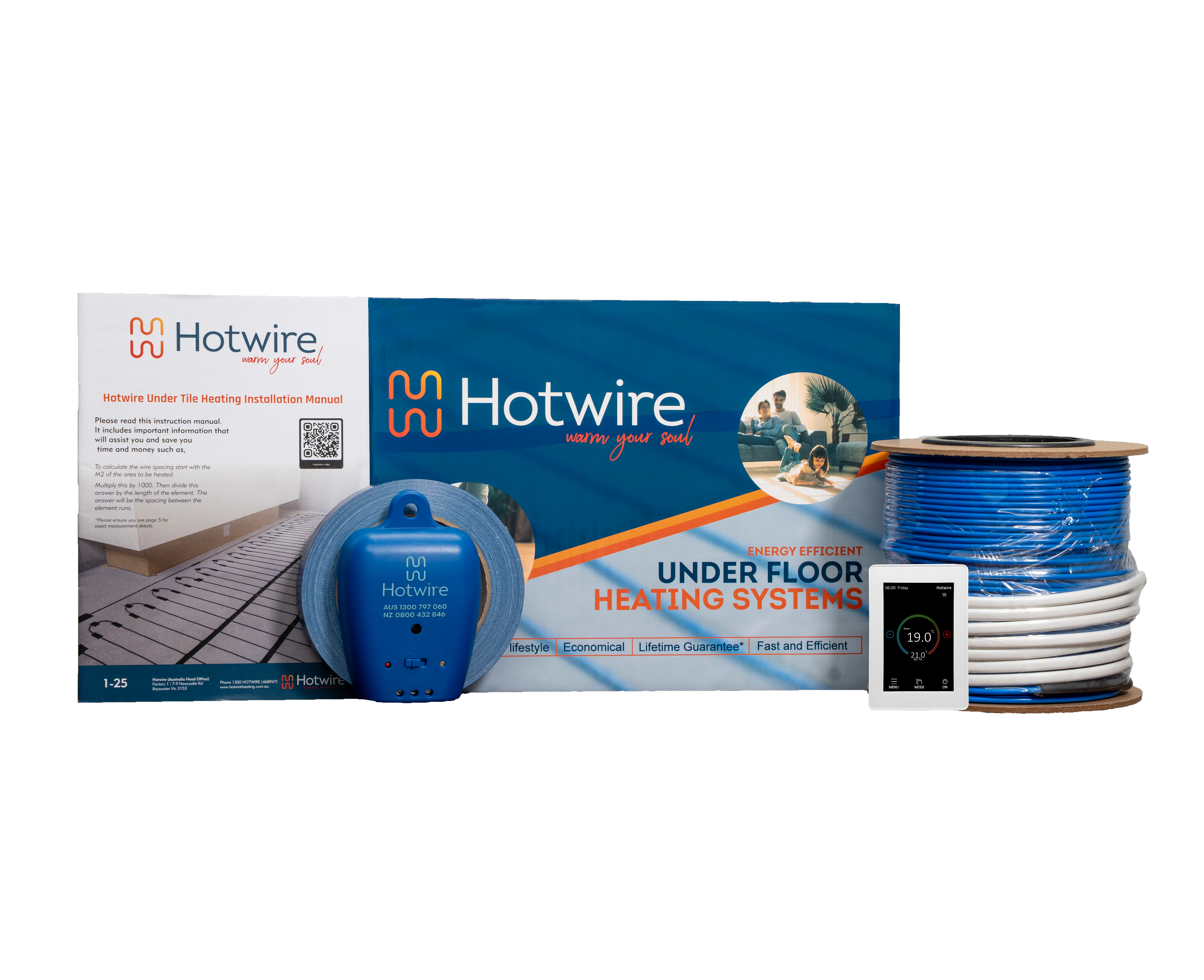 Hotwire Under Tile Heating System 600 Watts 3.4-4m2