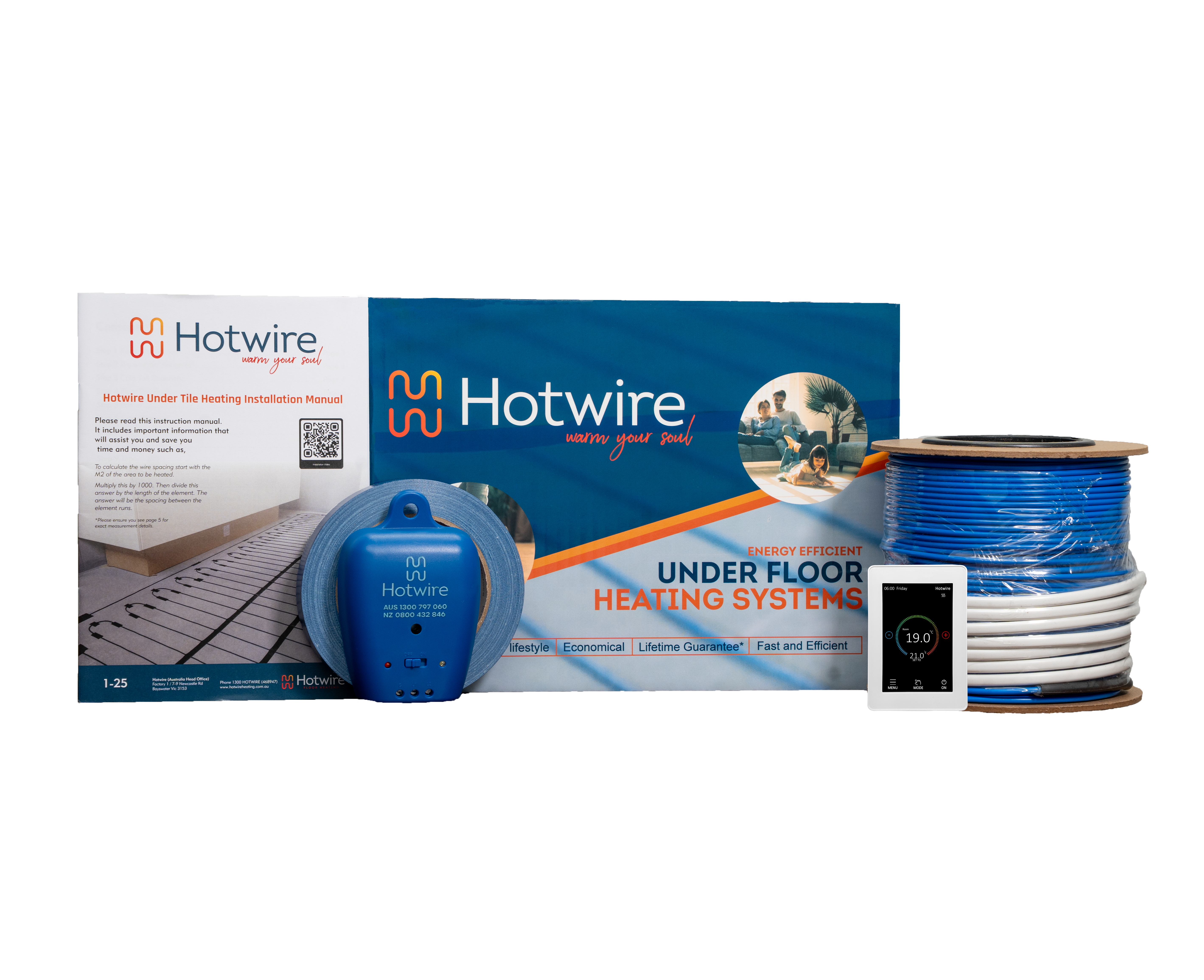 Hotwire Under Tile Heating System 600 Watts 3.4-4m2
