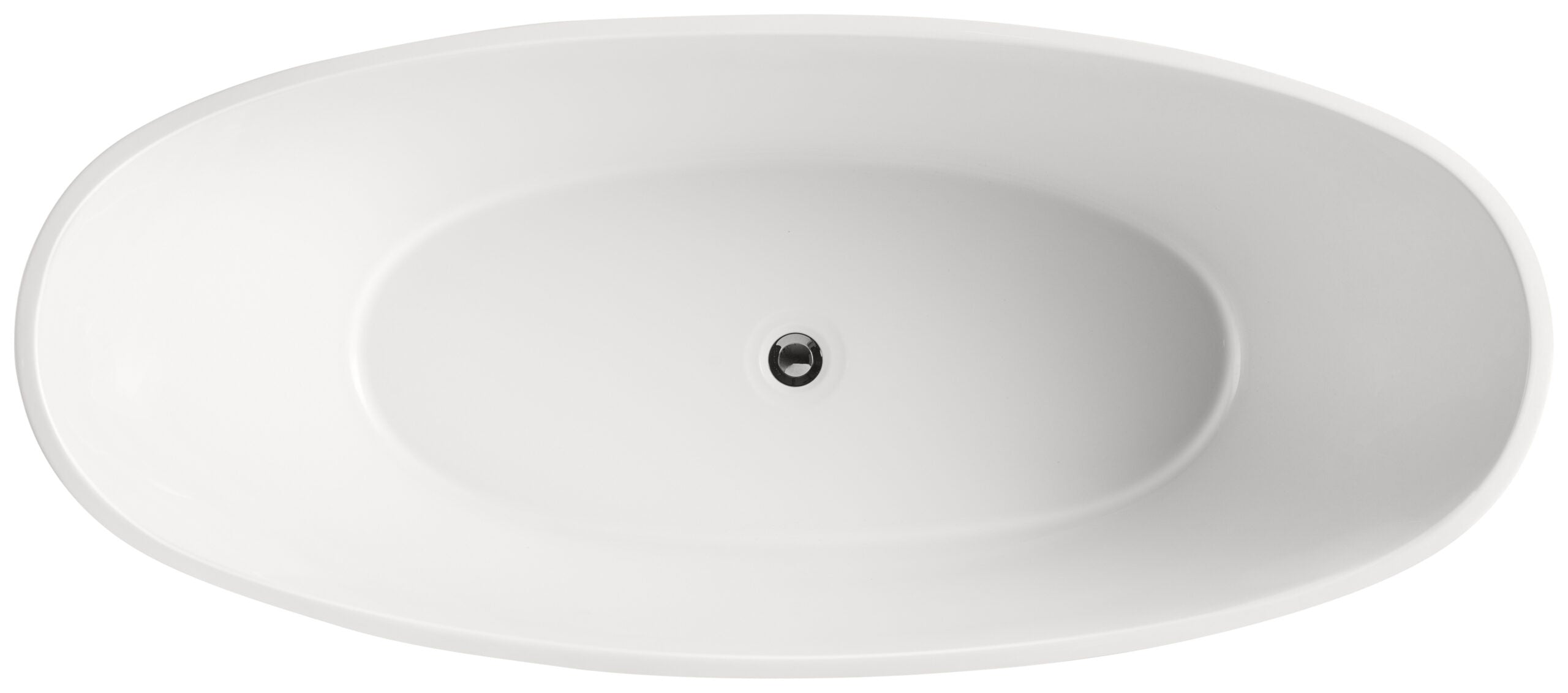Ikaris 1500mm Double High Back Gloss White Freestanding Acrylic No Overflow Bath Tub