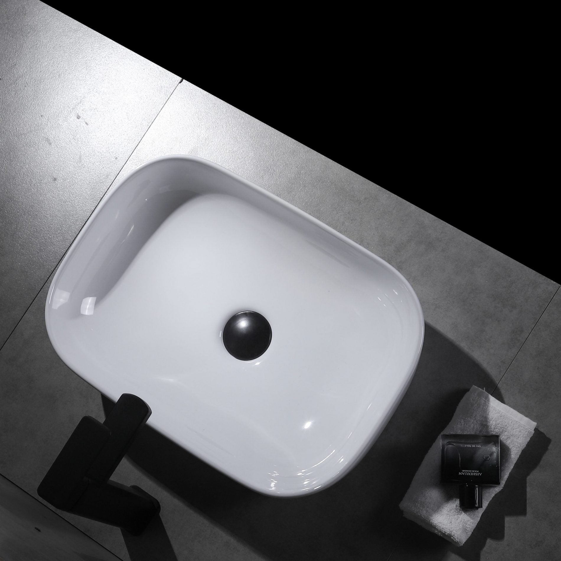 Ovia 460x320x135 Rectangle Counter Top Basin Gloss White