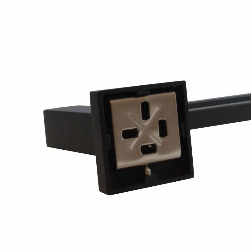 Ottimo Nero Black Double Towel Rail 600mm