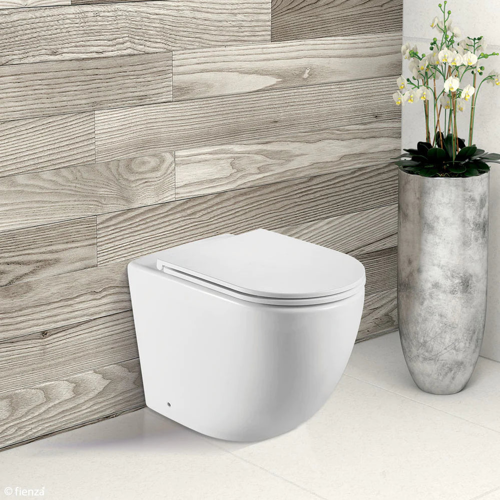 Geberit Sigma 8 Fienza Koko Matte White In Wall Cistern Toilet Suite Colour Button