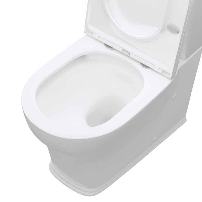 Lillian Tornado Flush Back-to-Wall Toilet Suite Gloss White S Trap