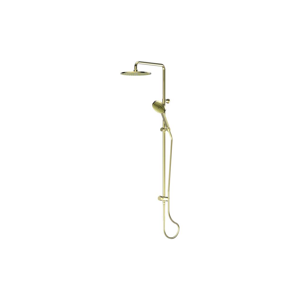 Greens Lavish Brass Twin Rail Shower Brushed Brass