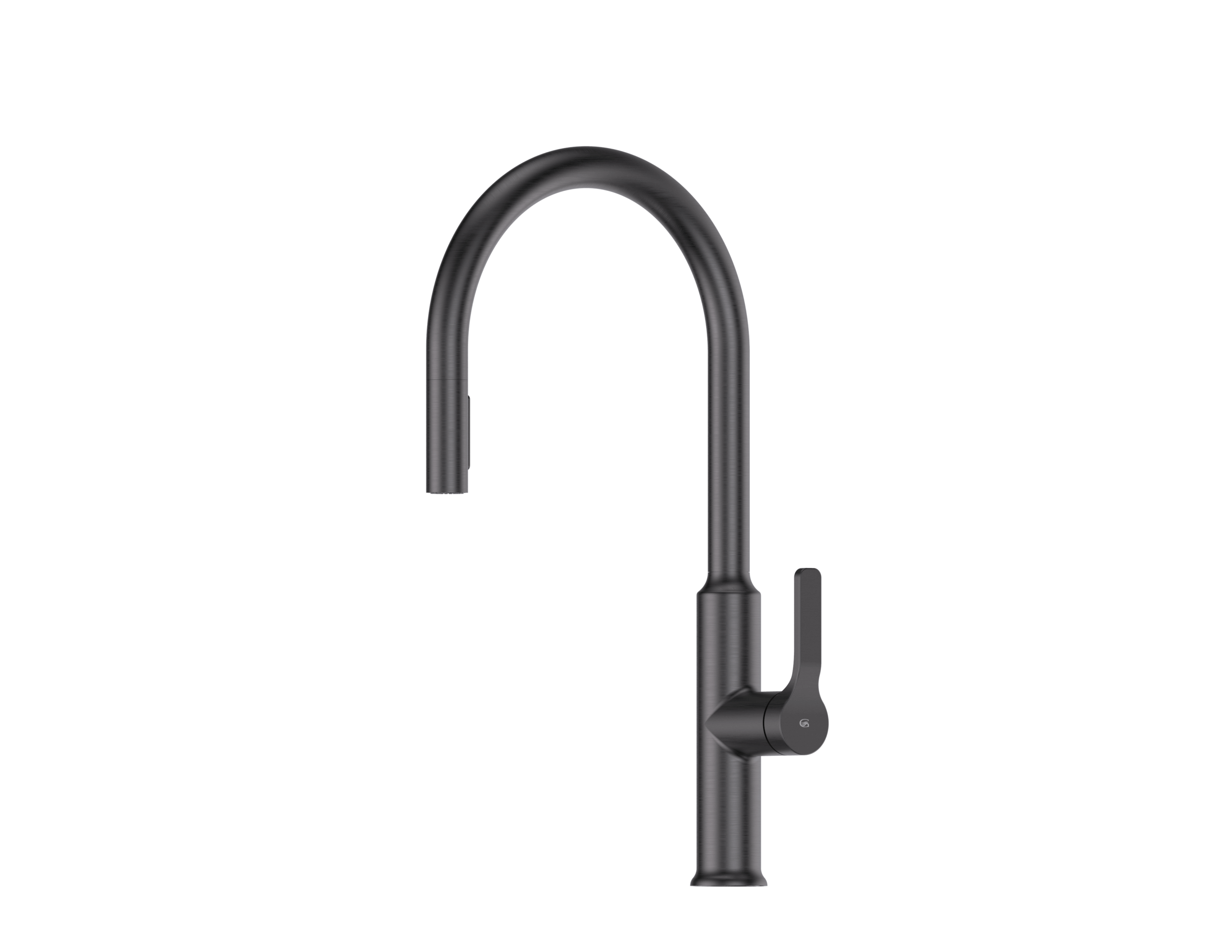Greens Craft Pulldown Kitchen Mixer with Kitchen Spout Gunmetal