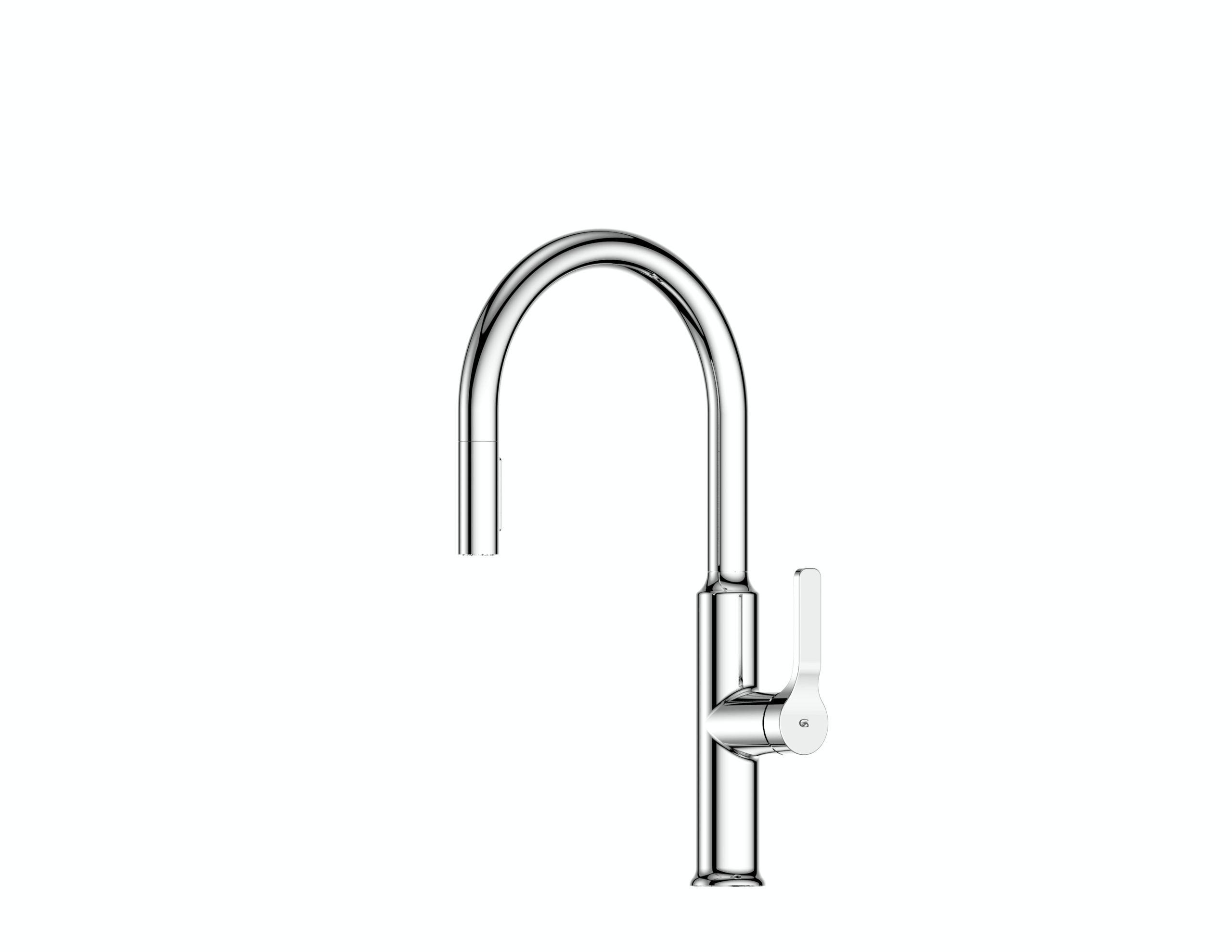 Greens Craft Pulldown Kitchen Mixer with Prep Spout Chrome