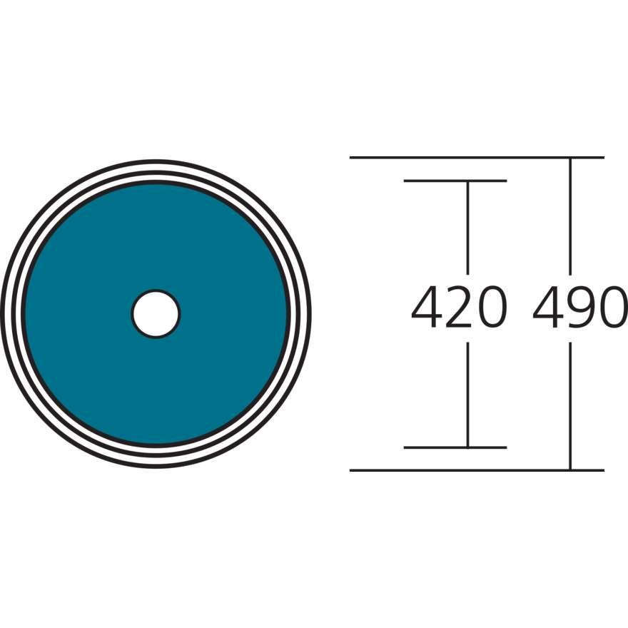 Solitaire Round Bowl Sink