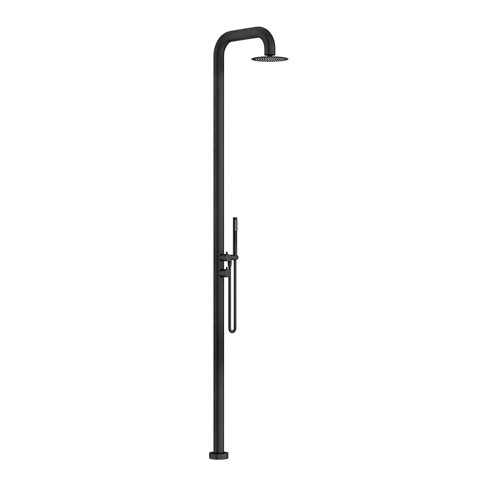 Linkware Elle Outdoor 316 Free Standing Twin Shower Matte Black