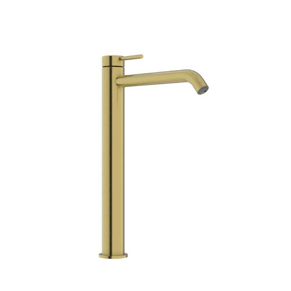 Linkware Elle 316 Hi Rise Basin Mixer Brushed Gold