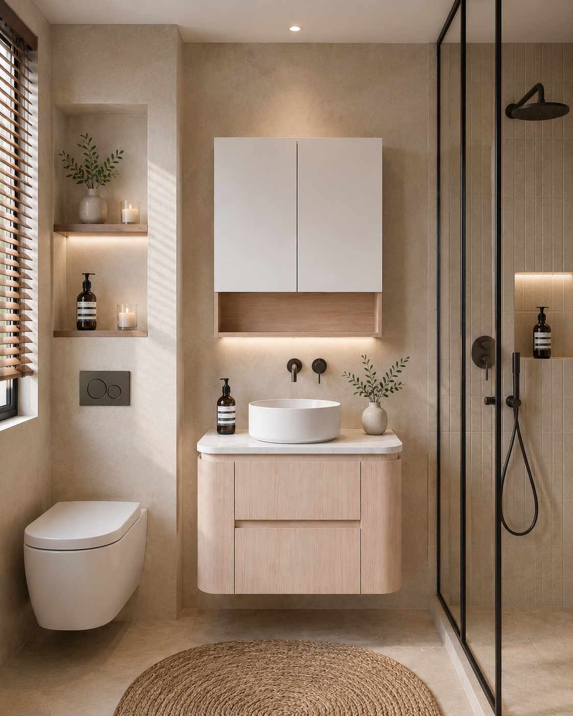 Lukka Ravello Modern Wall Hung Vanity Plywood Cabinet LK-RA750W-SO