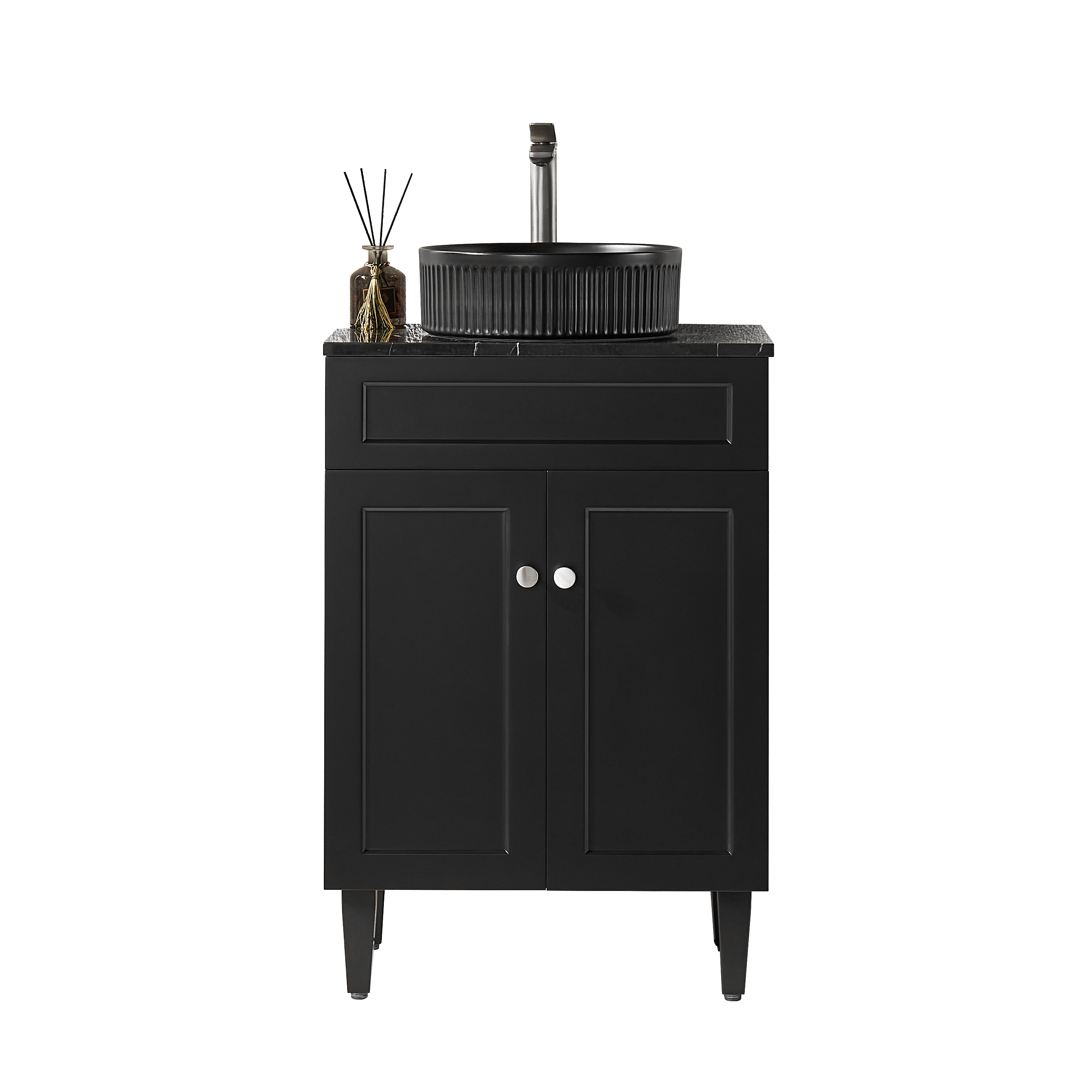 Lukka Harold Federation Free Standing Cabinet Matte Black LK-FH64L-MB