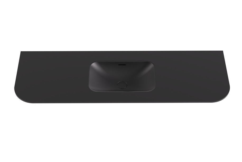 Aruro Solid Surface Stone Basin - LK-SAR155MB-UTH - Matte Black
