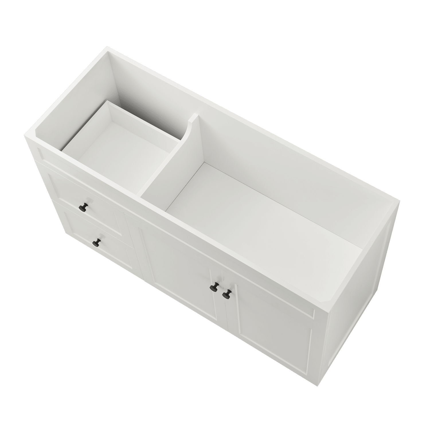 Lukka Harold Federation Free Standing Cabinet Matte White LK-FH124LL-MW
