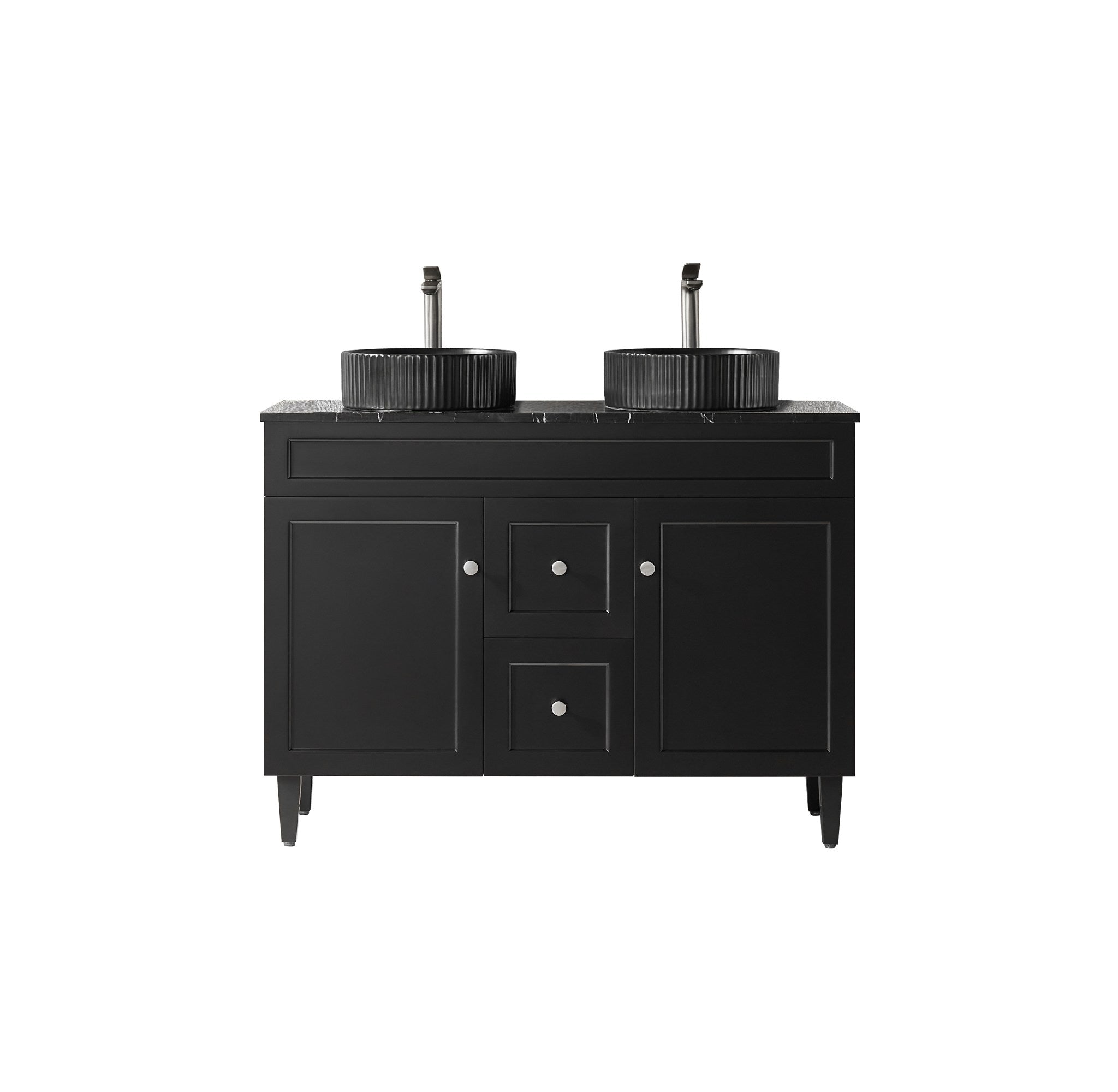Lukka Harold Federation Free Standing Cabinet Matte Black LK-FH124DL-MB