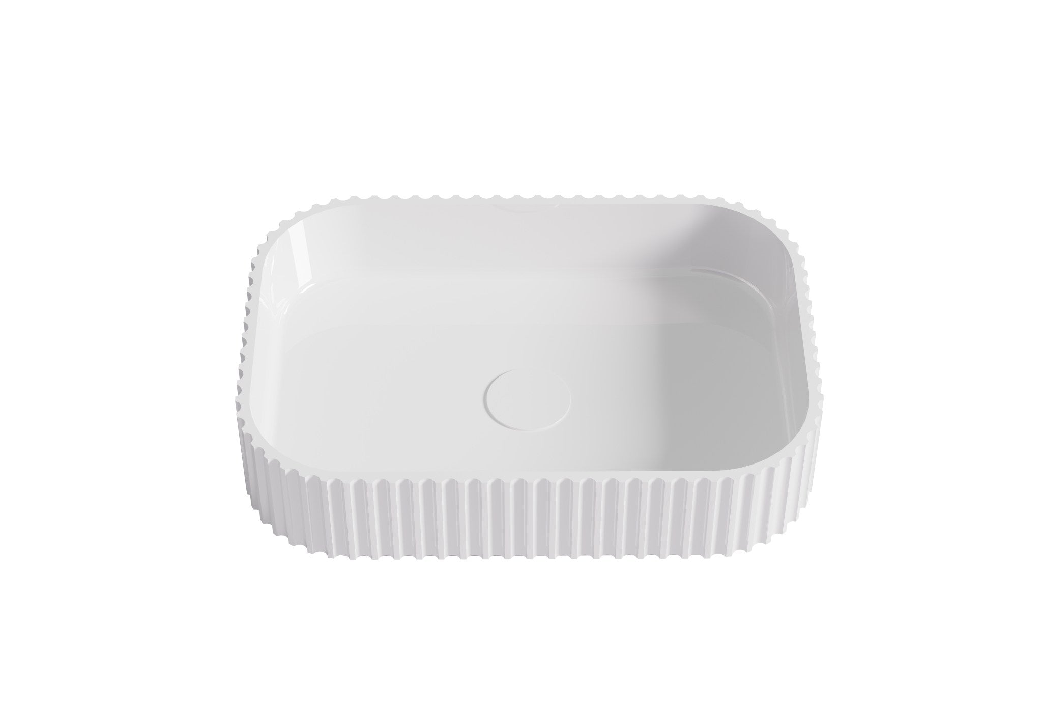 Lukka Japser Fluted Solid Surface Above Counter Basin LK-SOA5035
