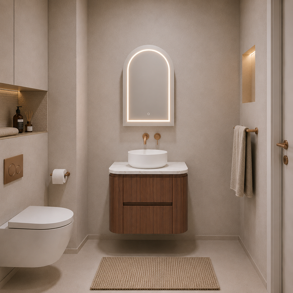 750mm Mocha Oak Lukka Ravello Wall-Hung Vanity