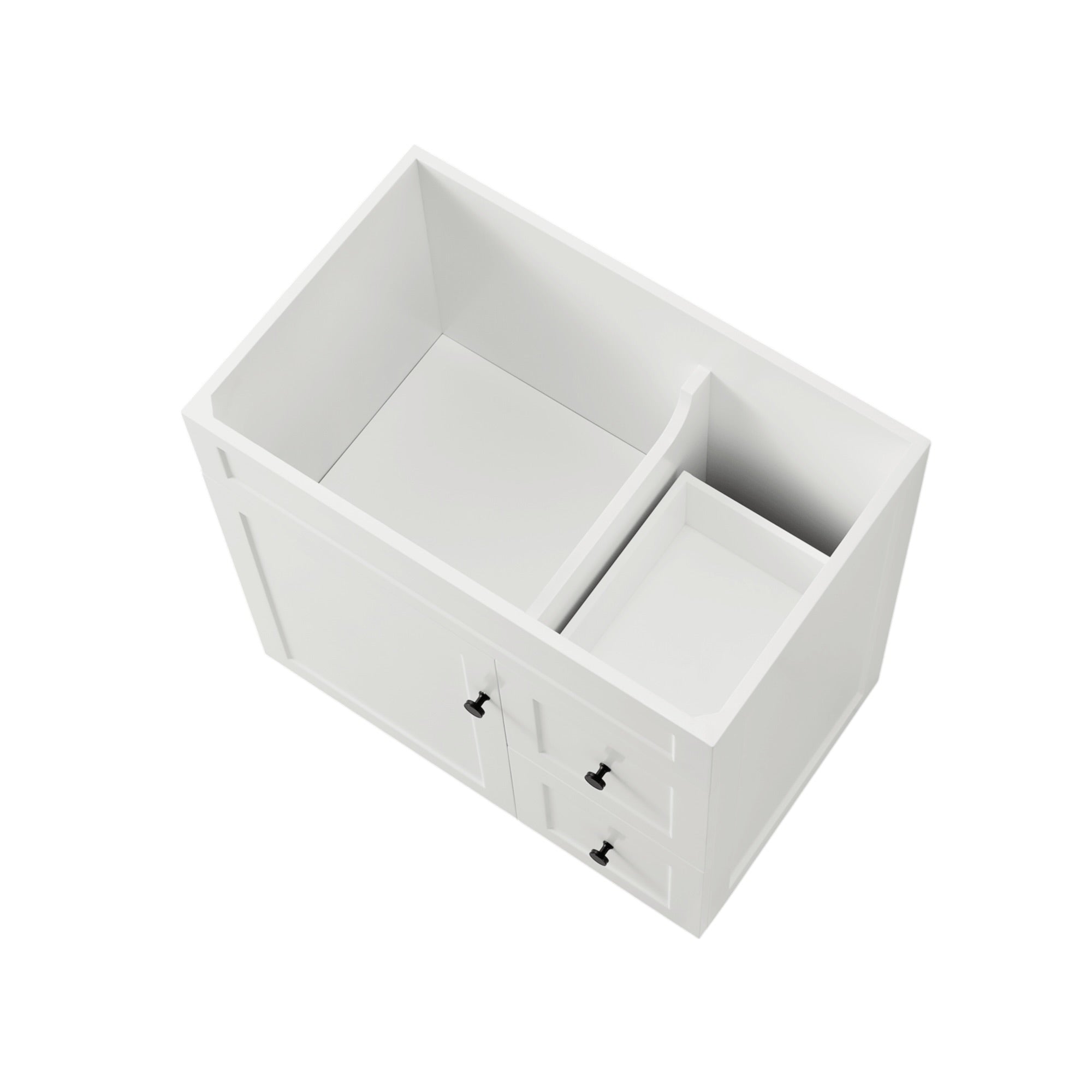 Lukka Harold Federation Free Standing Cabinet Matte White LK-FH74RL-MW