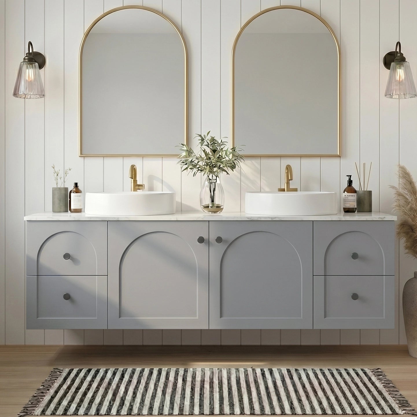 Lukka Chester Federation wall hung PVC Cabinet LK-FC154W-GY
