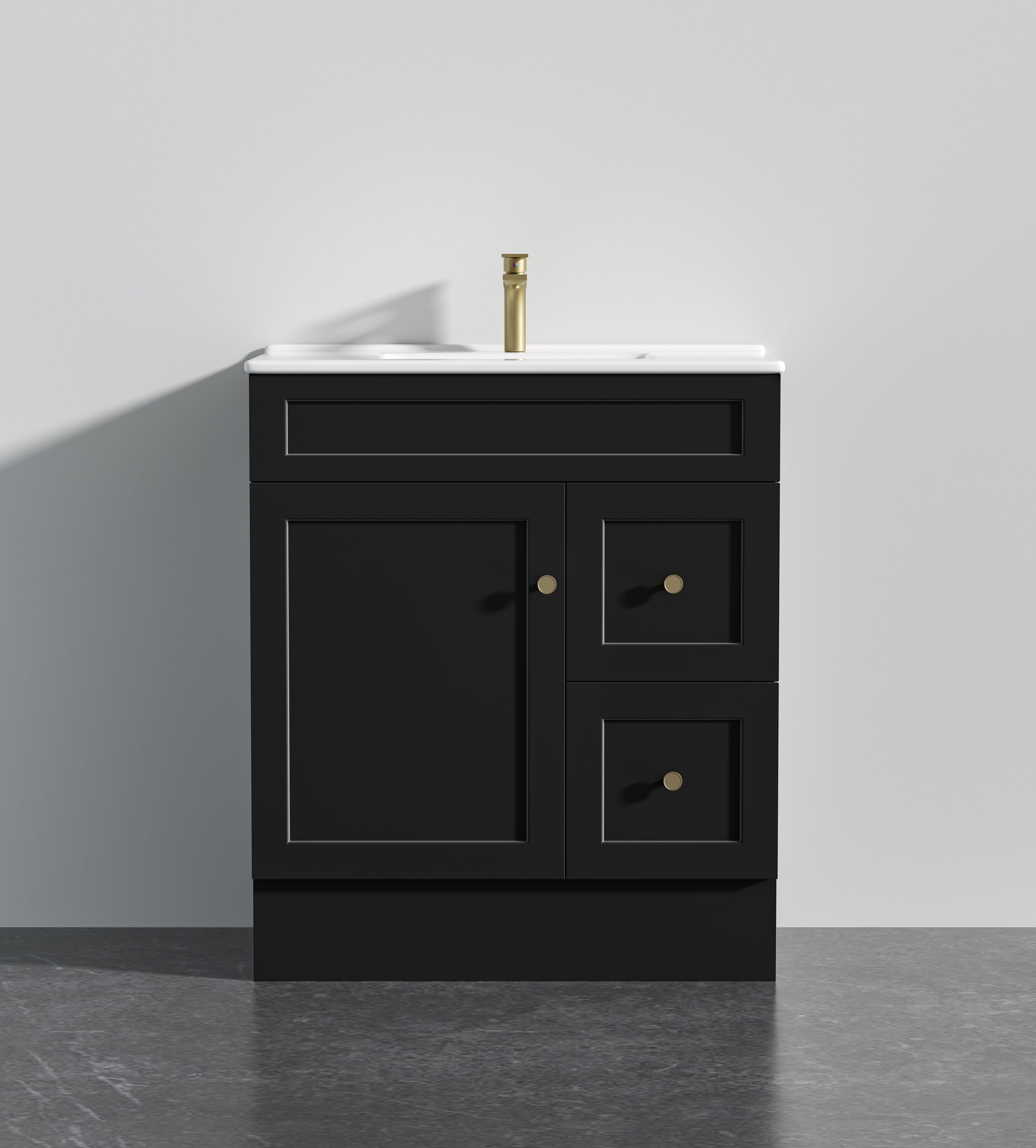 Lukka Harold Federation Free Standing Cabinet Matte Black LK-FH74RL-MB