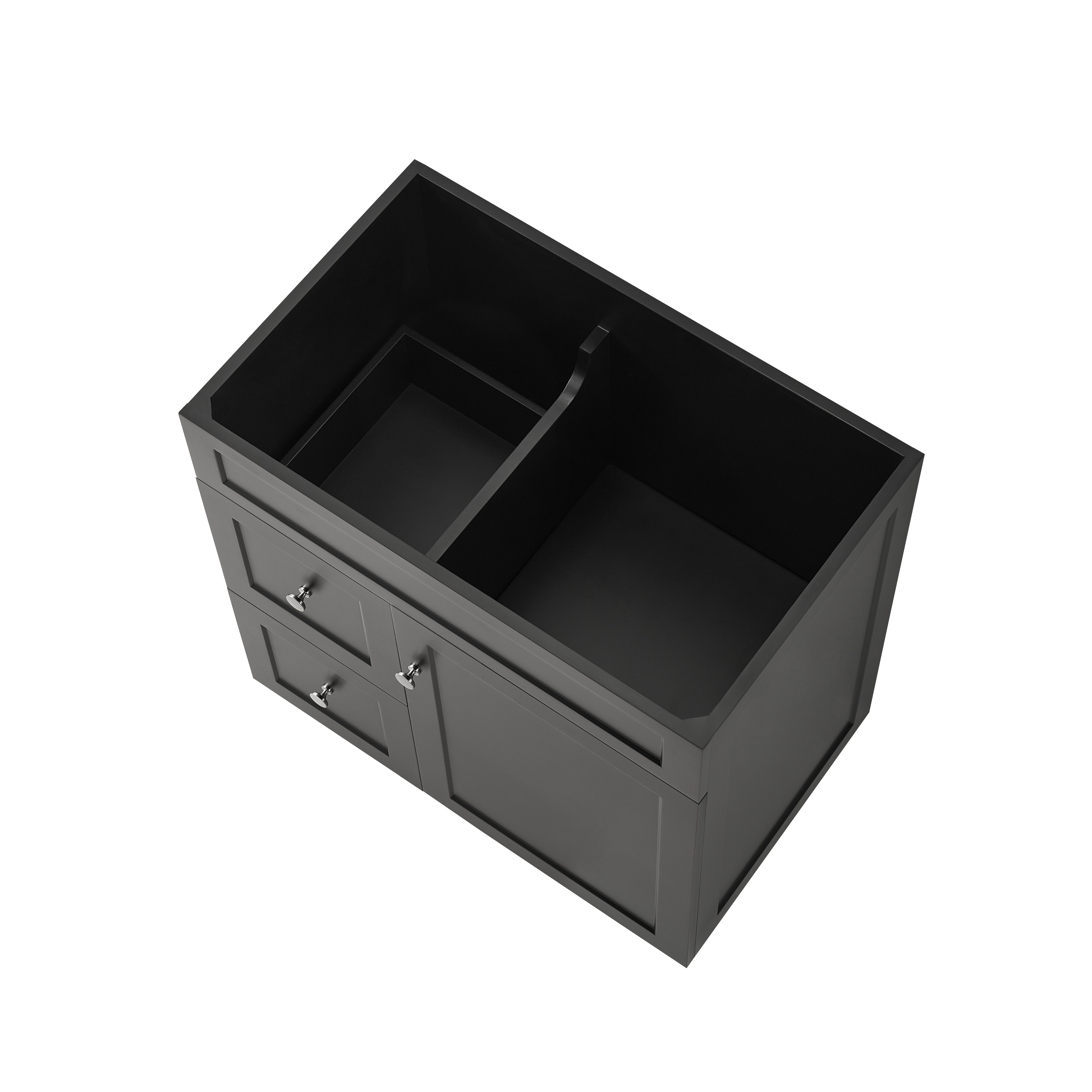 Lukka Harold Federation Free Standing Cabinet Matte Black LK-FH74LL-MB