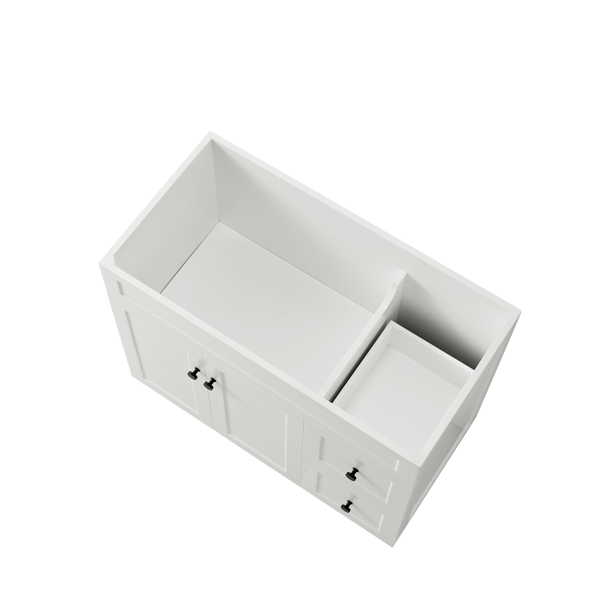 Lukka Harold Federation Free Standing Cabinet Matte White LK-FH94RL-MW