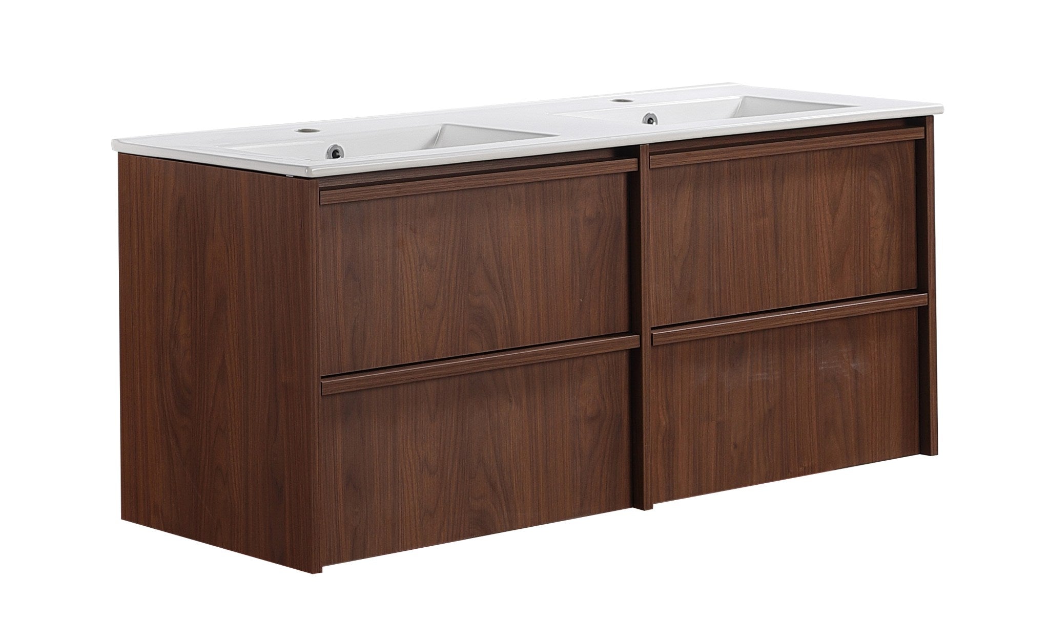 Lukka Ridgewood Modern Wall Hung Plywood Cabinet LK-MR1220W-MO Double Bowl Only