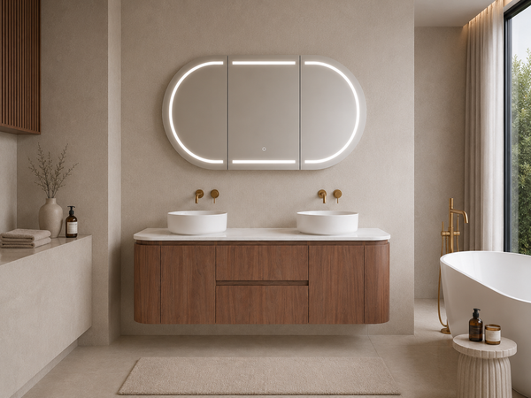 1200mm Mocha Oak Lukka Ravello Wall-Hung Vanity