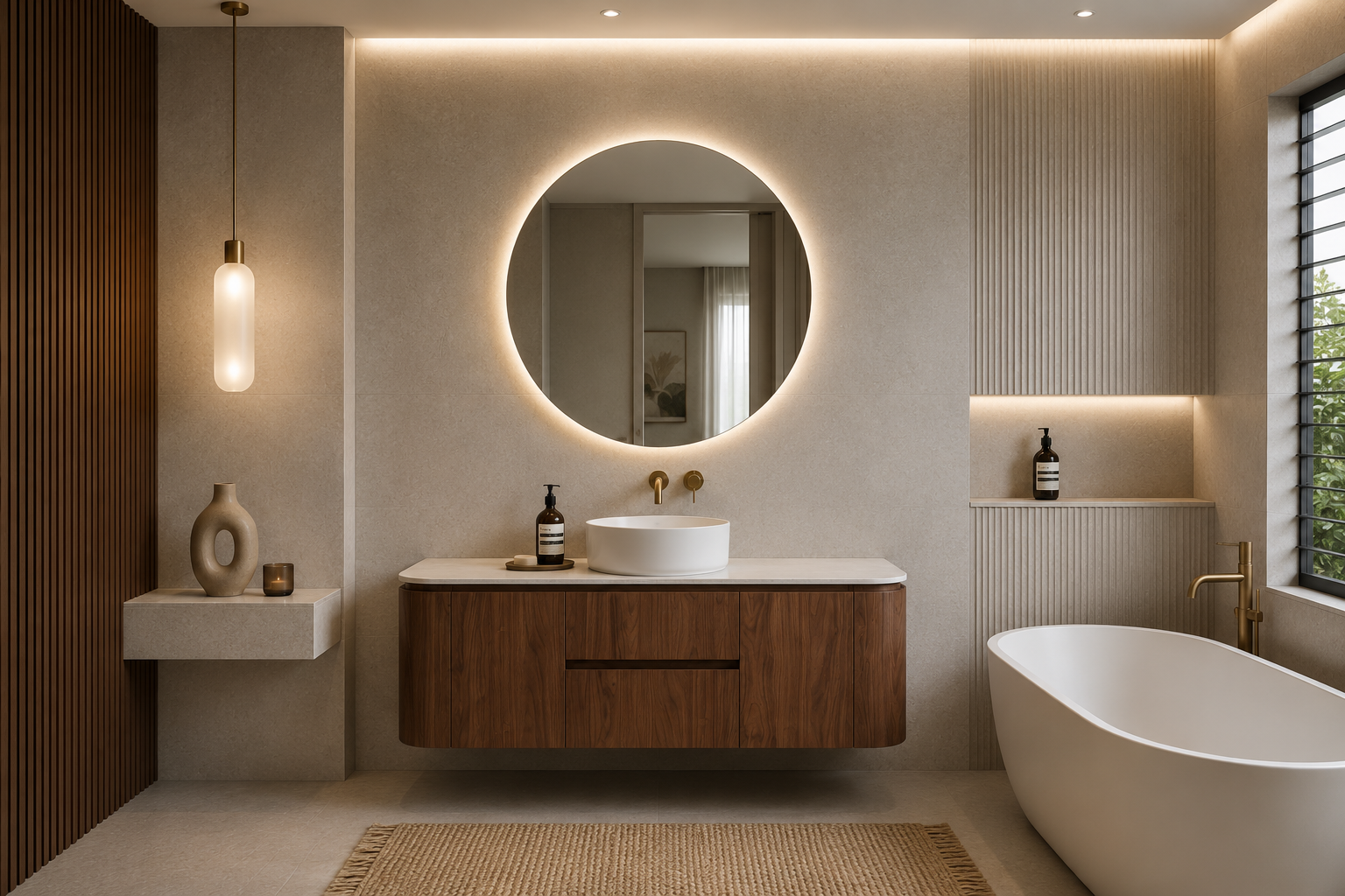 Lukka Ravello Modern Wall Hung Vanity Plywood Cabinet LK-RA1521W-MO