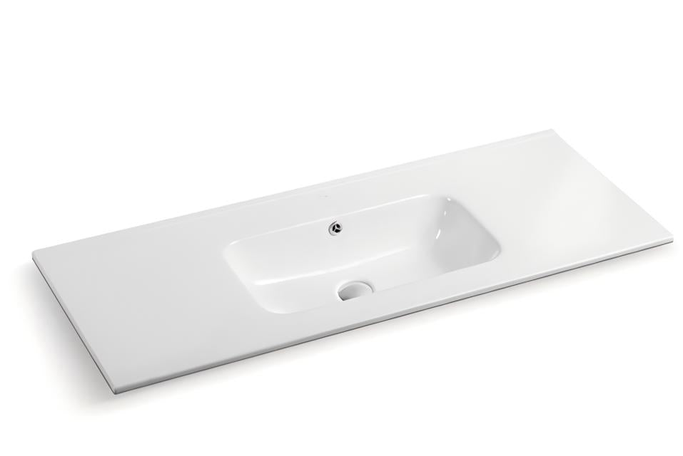 Lukka vanity top reference - LK-KC120-NTH; size, finish and drilling as selected.