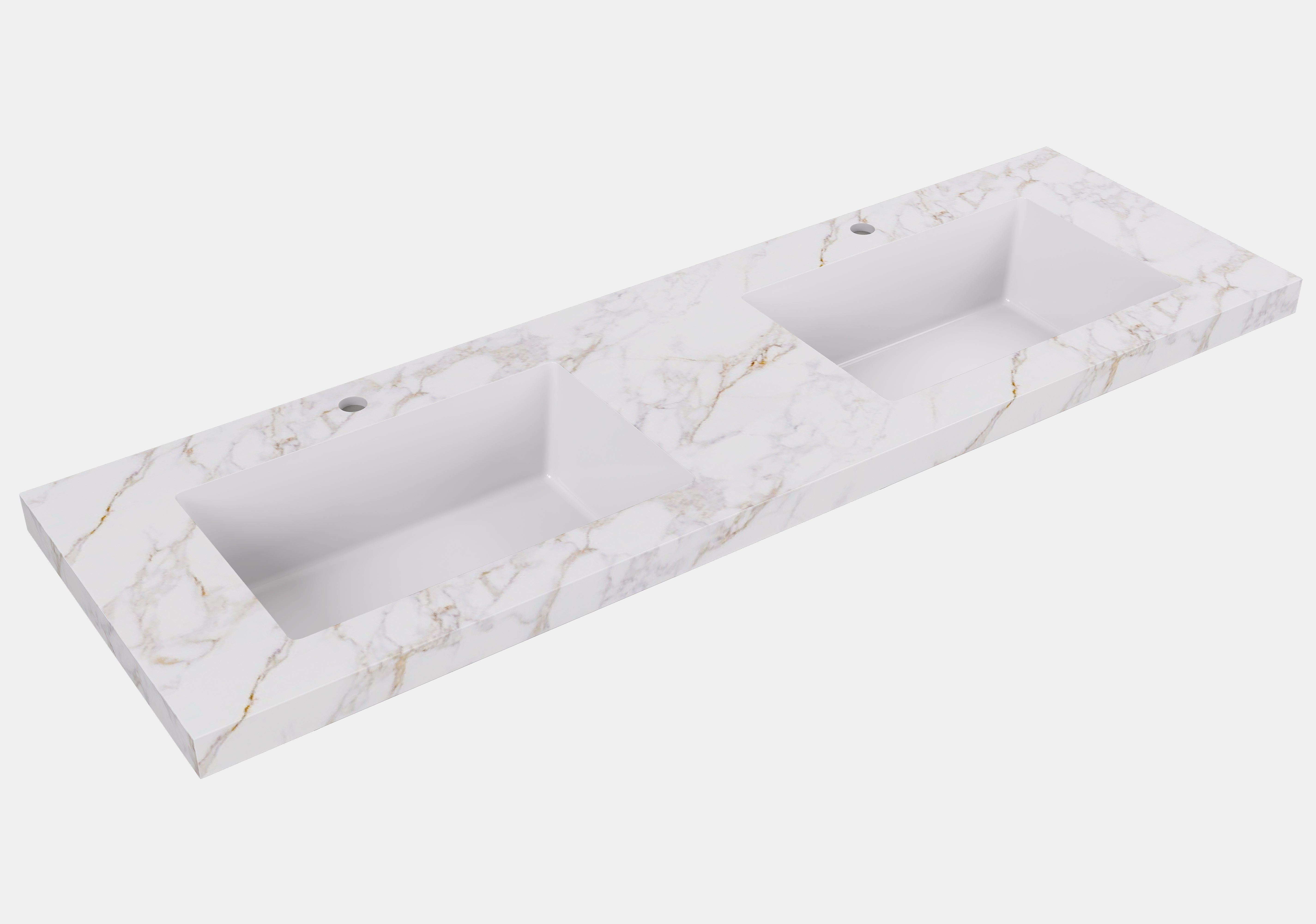 Lukka vanity top reference - LK-UCG154D-TH New, LK-UCG124D-TH; size, finish and drilling as selected.