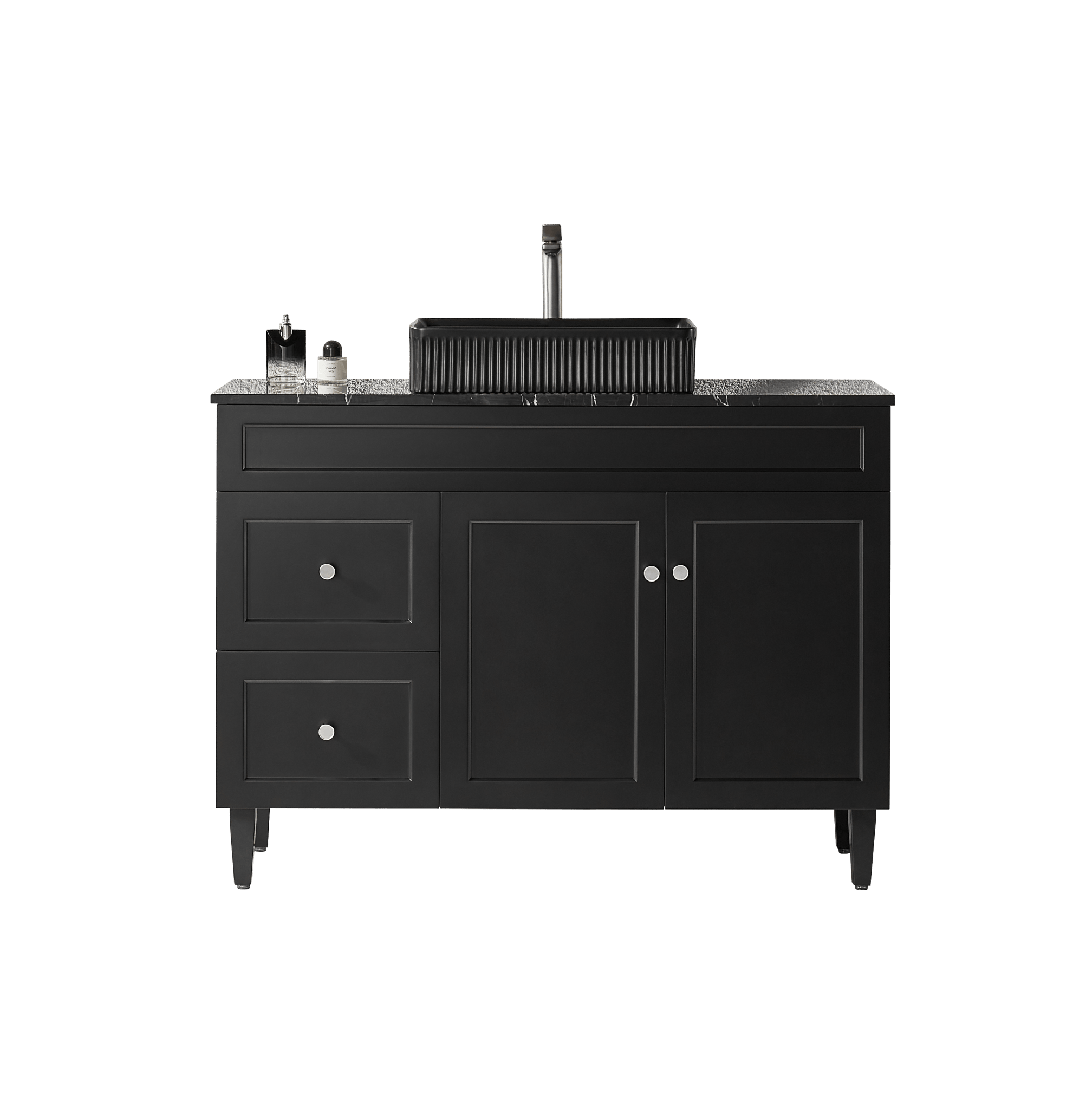 Lukka Harold Federation Free Standing Cabinet Matte Black LK-FH124LL-MB