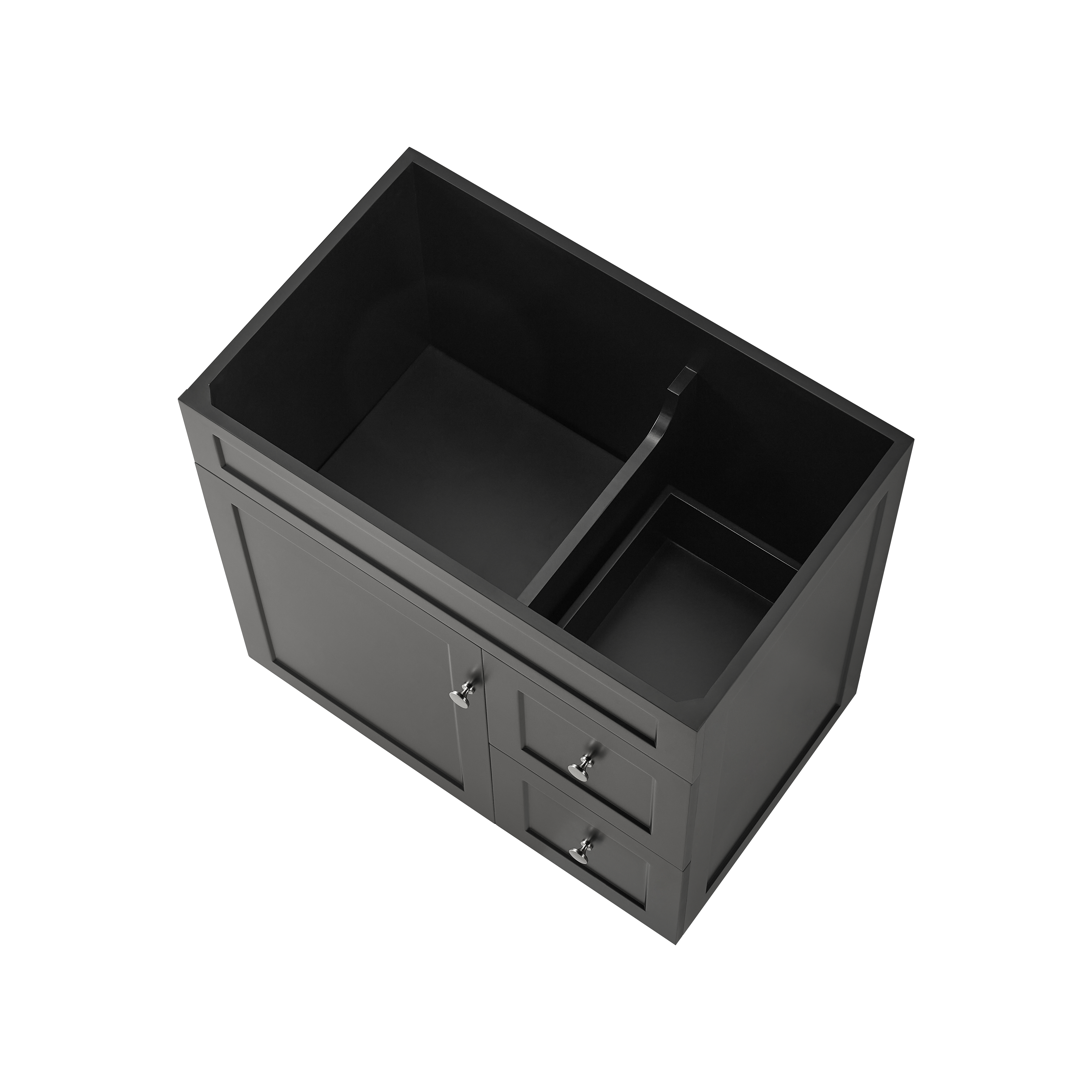 Lukka Harold Federation Free Standing Cabinet Matte Black LK-FH74RL-MB
