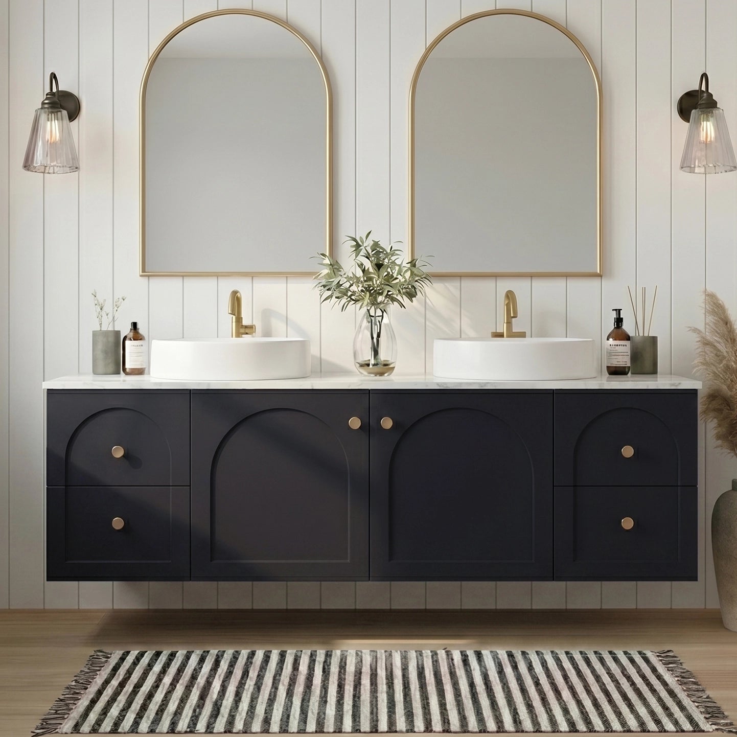Lukka Chester Federation wall hung PVC Cabinet LK-FC154W-MB