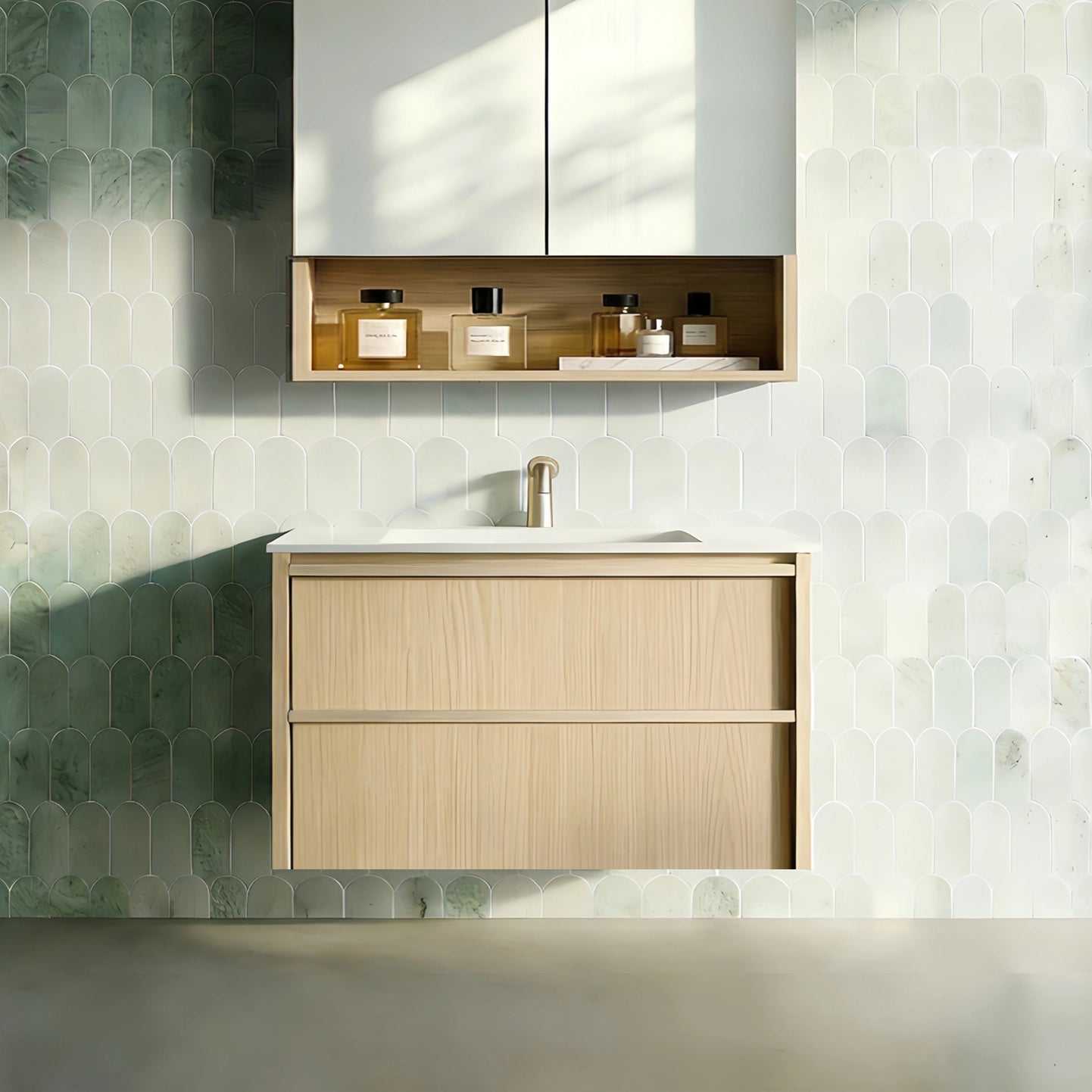 Lukka Ridgewood Modern Wall Hung Plywood Cabinet LK-MR750W-SO