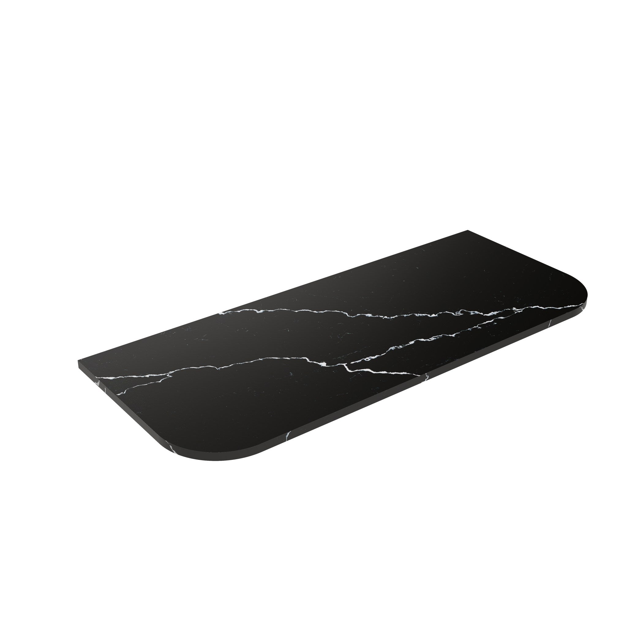 Lukka Calacatta Night (WG485) Zero Silica Engineer Stone Top – Curve LK-QCN