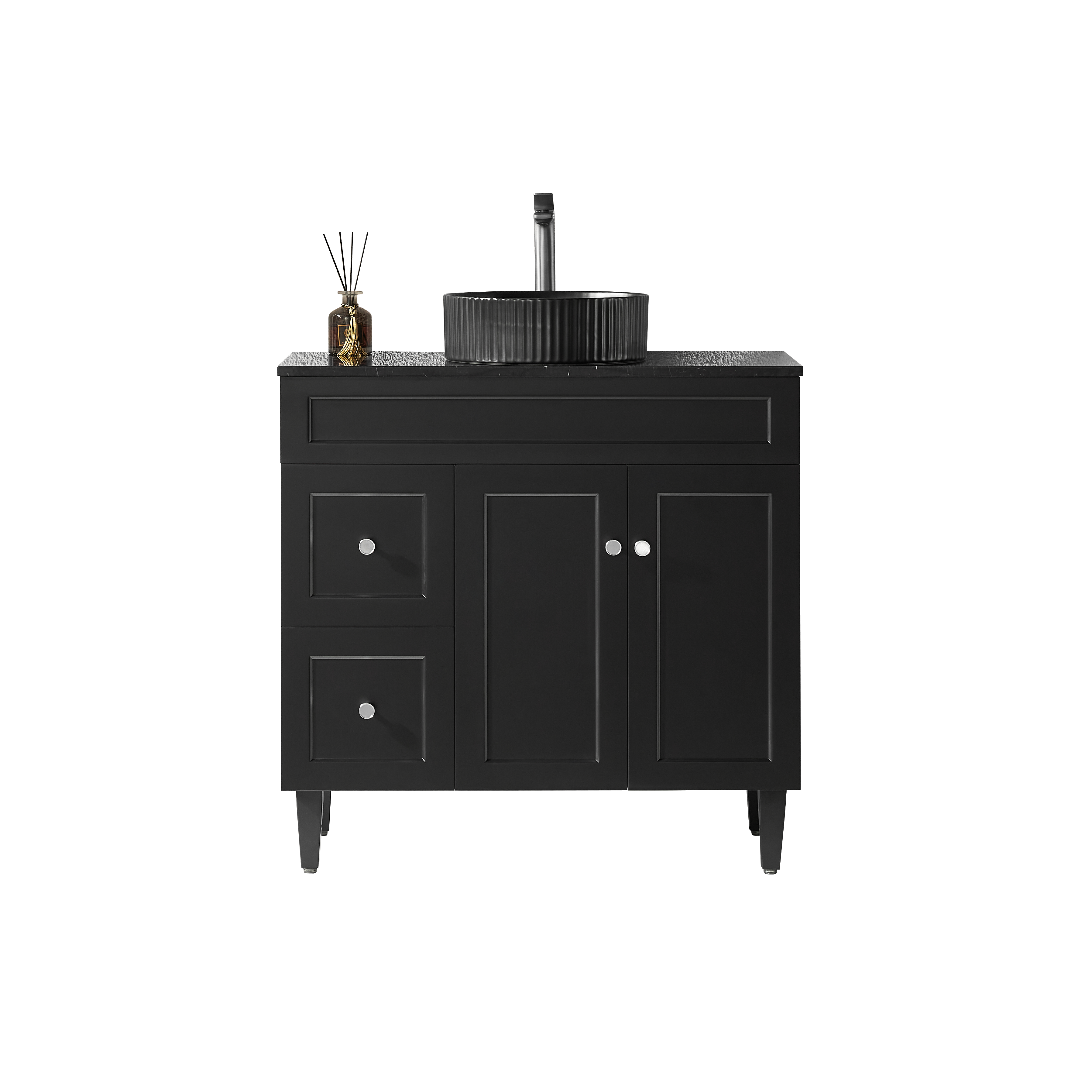 Lukka Harold Federation Free Standing Cabinet Matte Black LK-FH94LL-MB