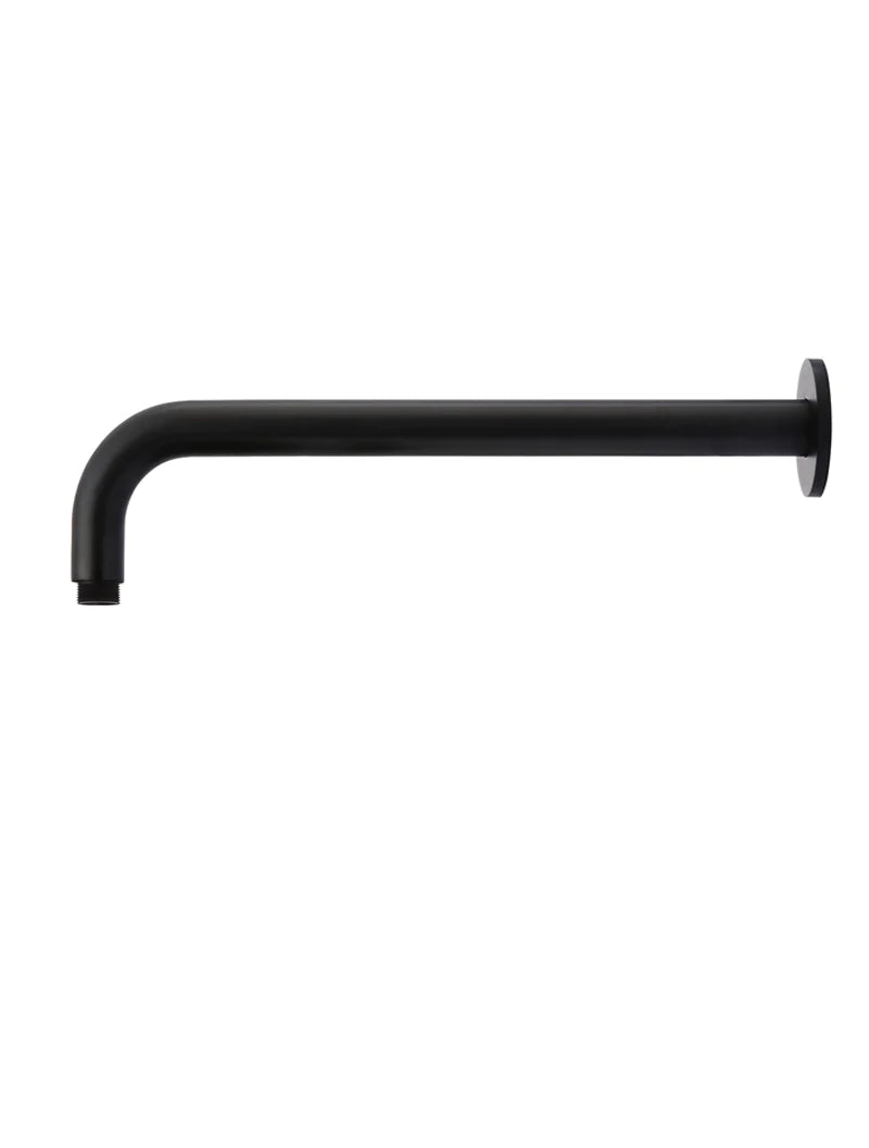 Meir Round Wall Mounted Shower Arm 400mm Matte Black