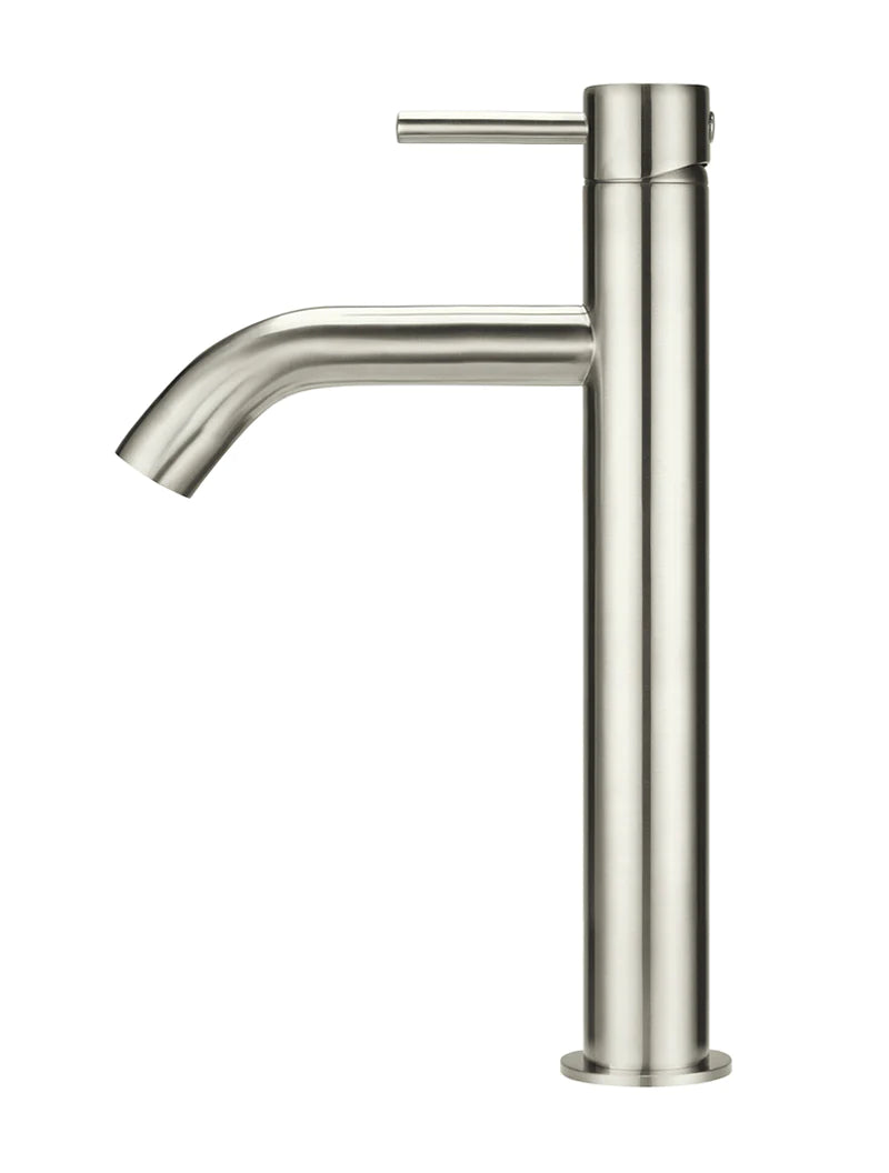 Meir Piccola Tall Basin Mixer with 130mm PVD Brushed Nickel